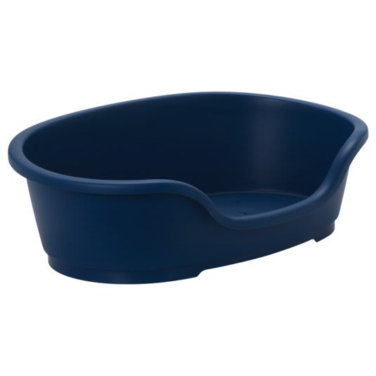 Blue Plastic Dog Bed