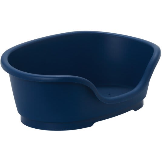 Blue Plastic Dog Bed