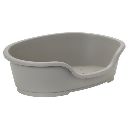 Grey Plastic Dog Bed