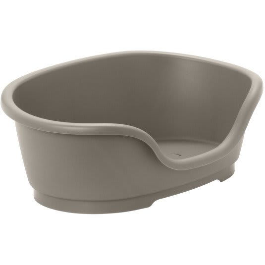 Grey Plastic Dog Bed