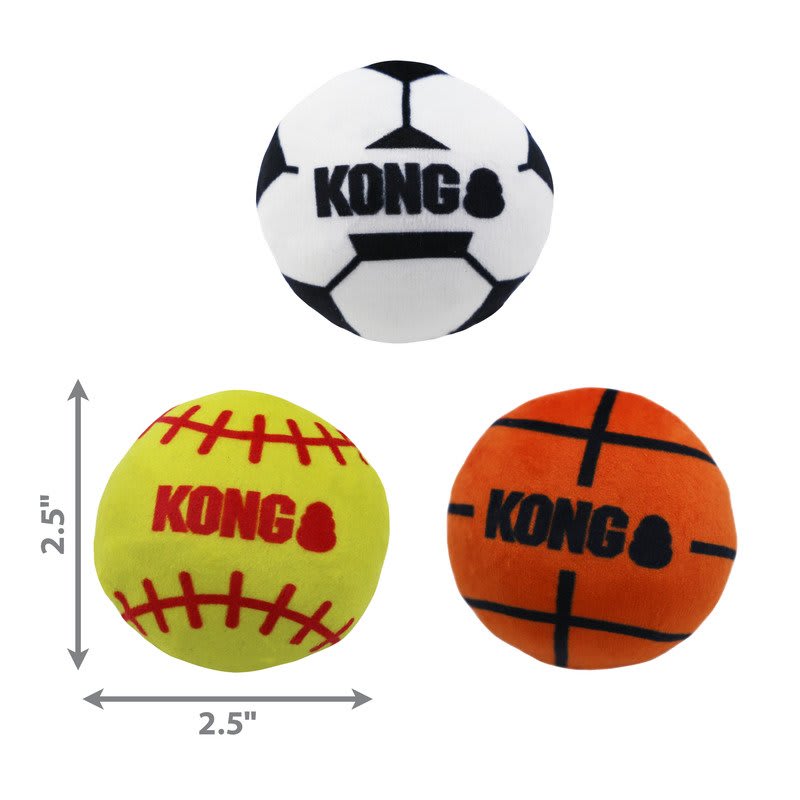 KONG Cat Sport Balls 2-Pk Assorted