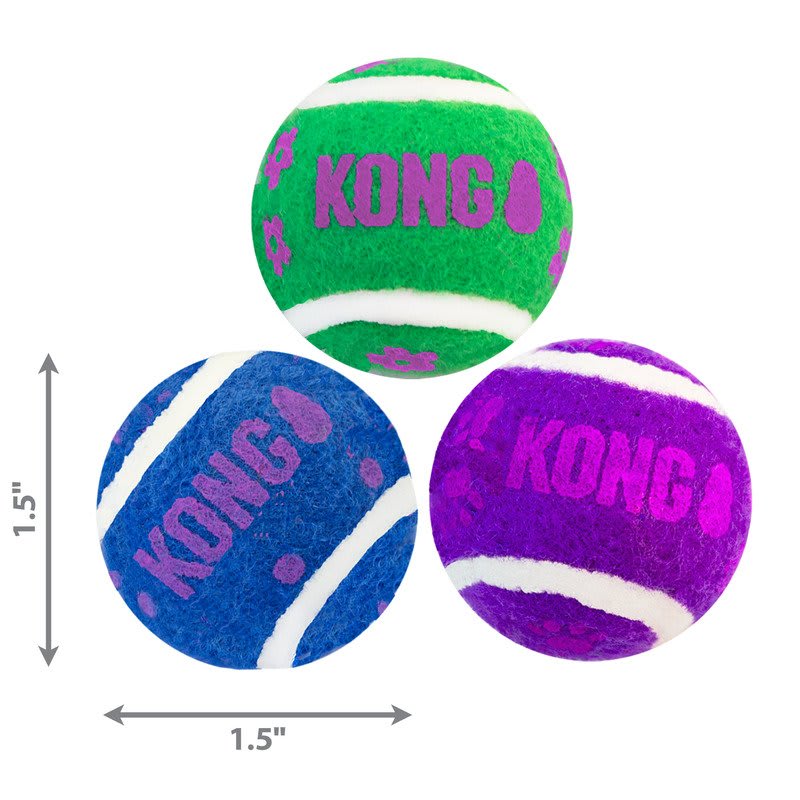 KONG Cat Active Tennis Balls w/Bells