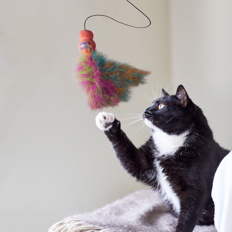 KONG Cat Wubba Teaser Boa Assorted