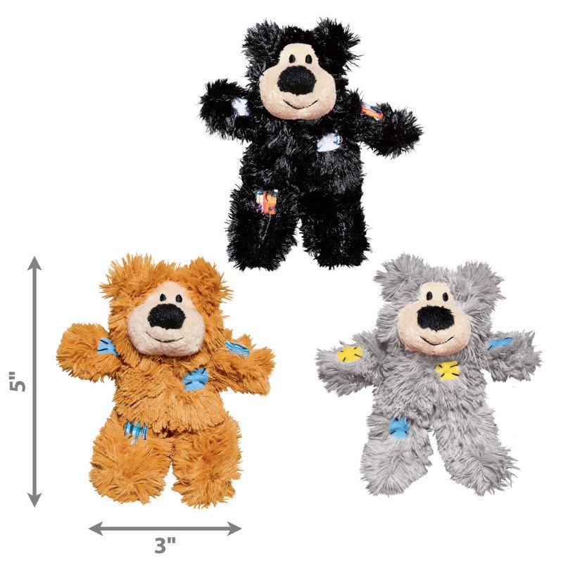 KONG Softies Patchwork Bear Assorted