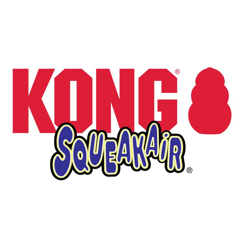 KONG SqueakAir Ball w/Rope Medium