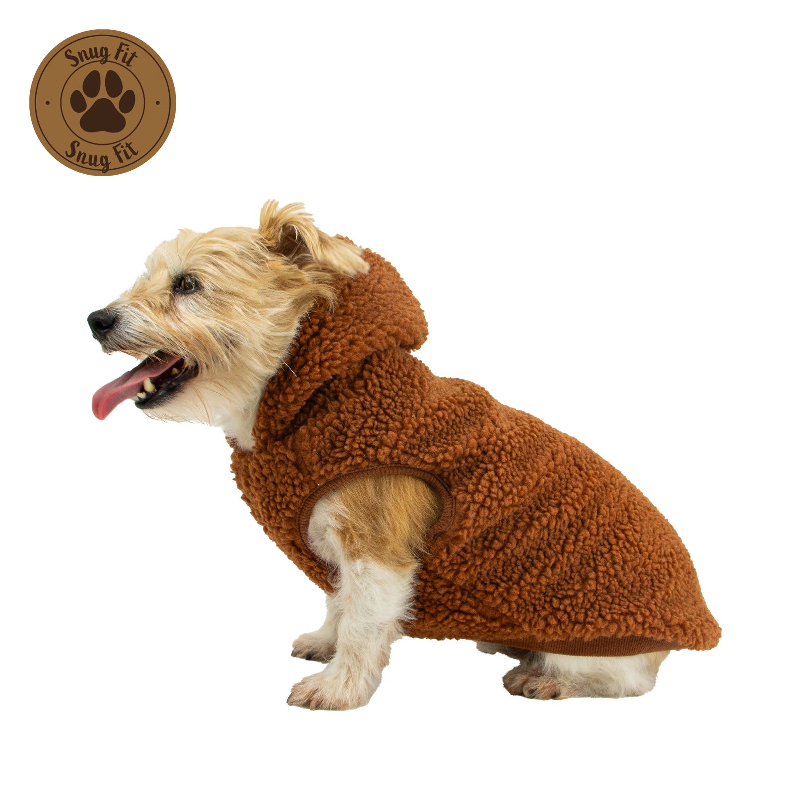 Dog Hoodie Jumper - Terracotta