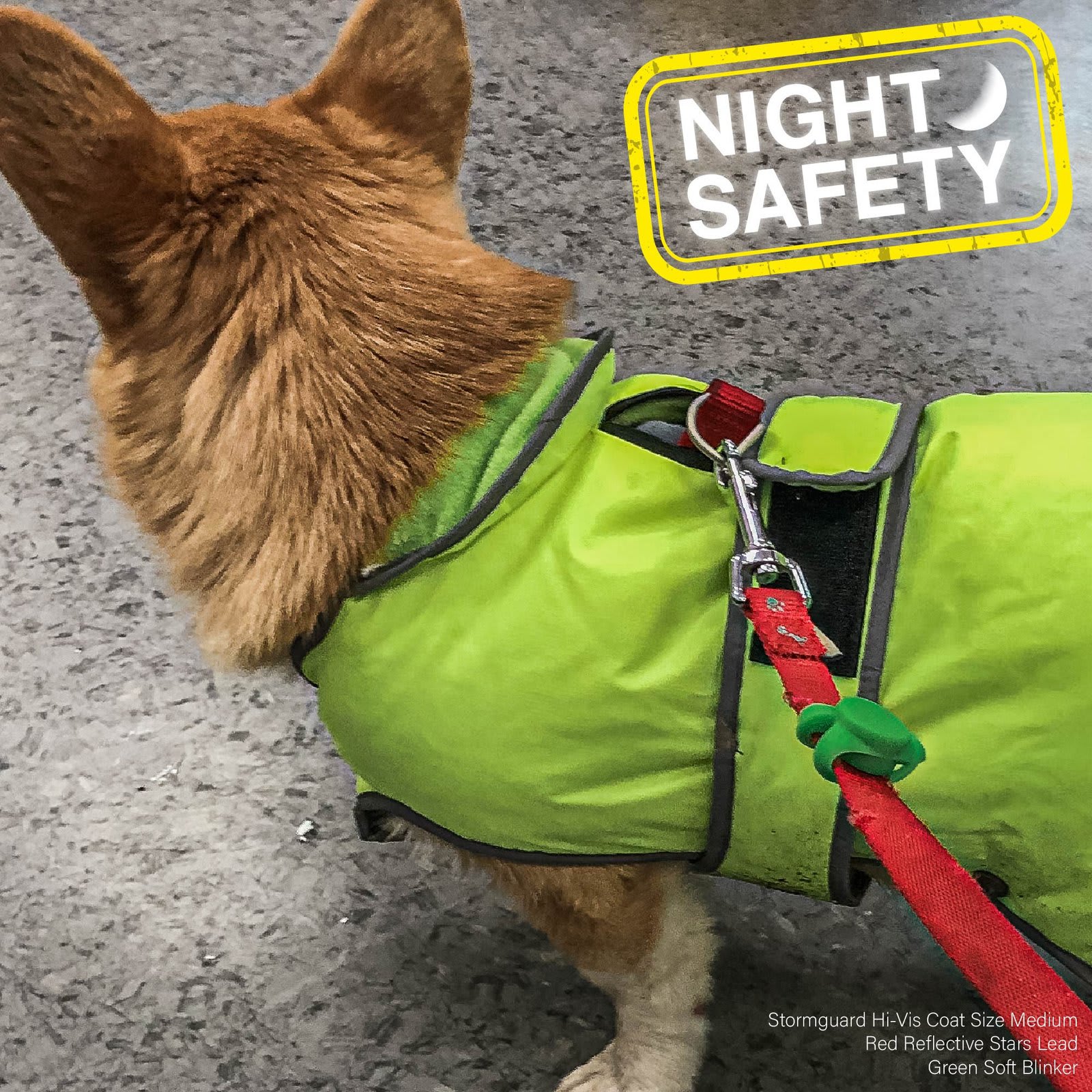 Dog Collar Light - Green Blinker