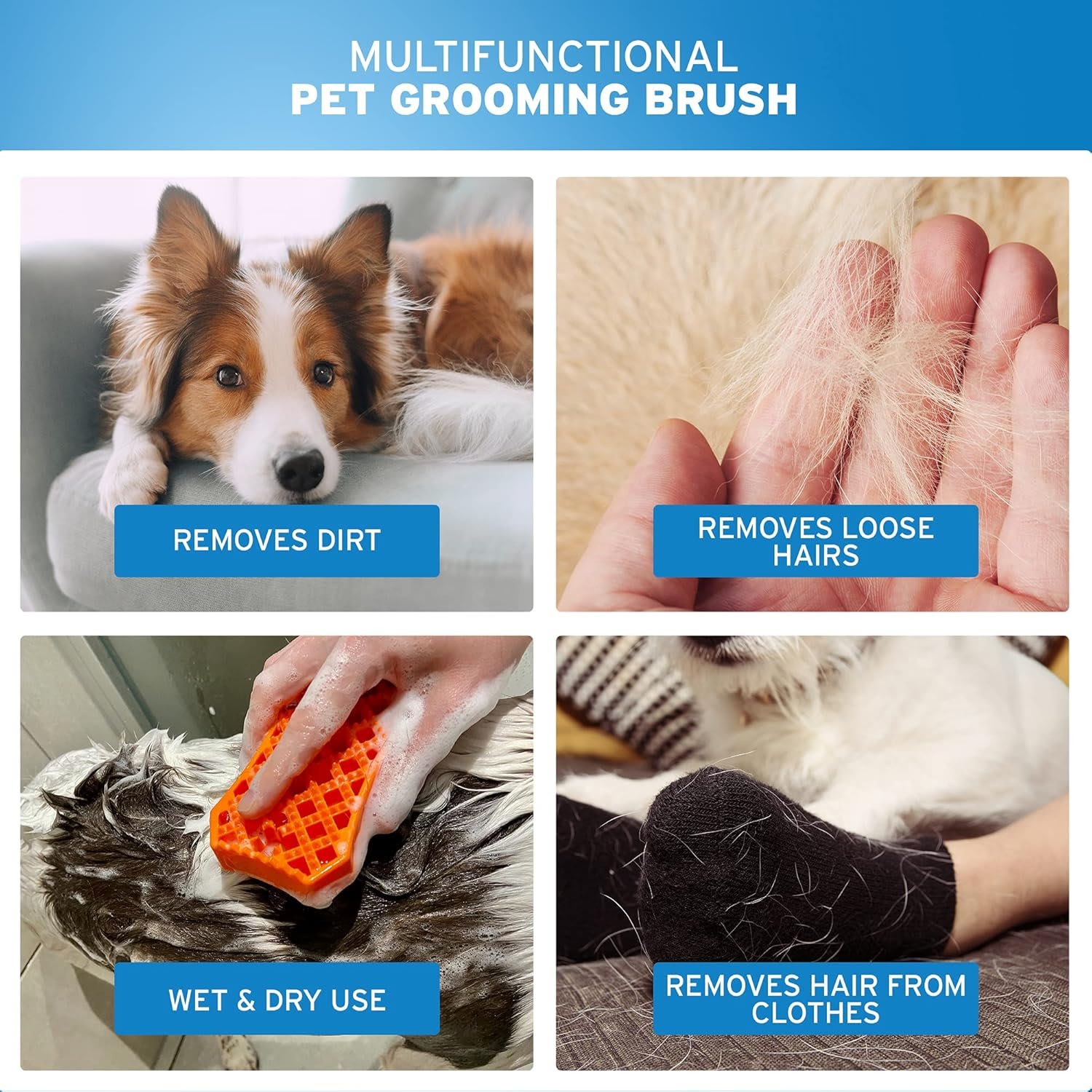 Sheddy Rubber Dog Brush - Wahl