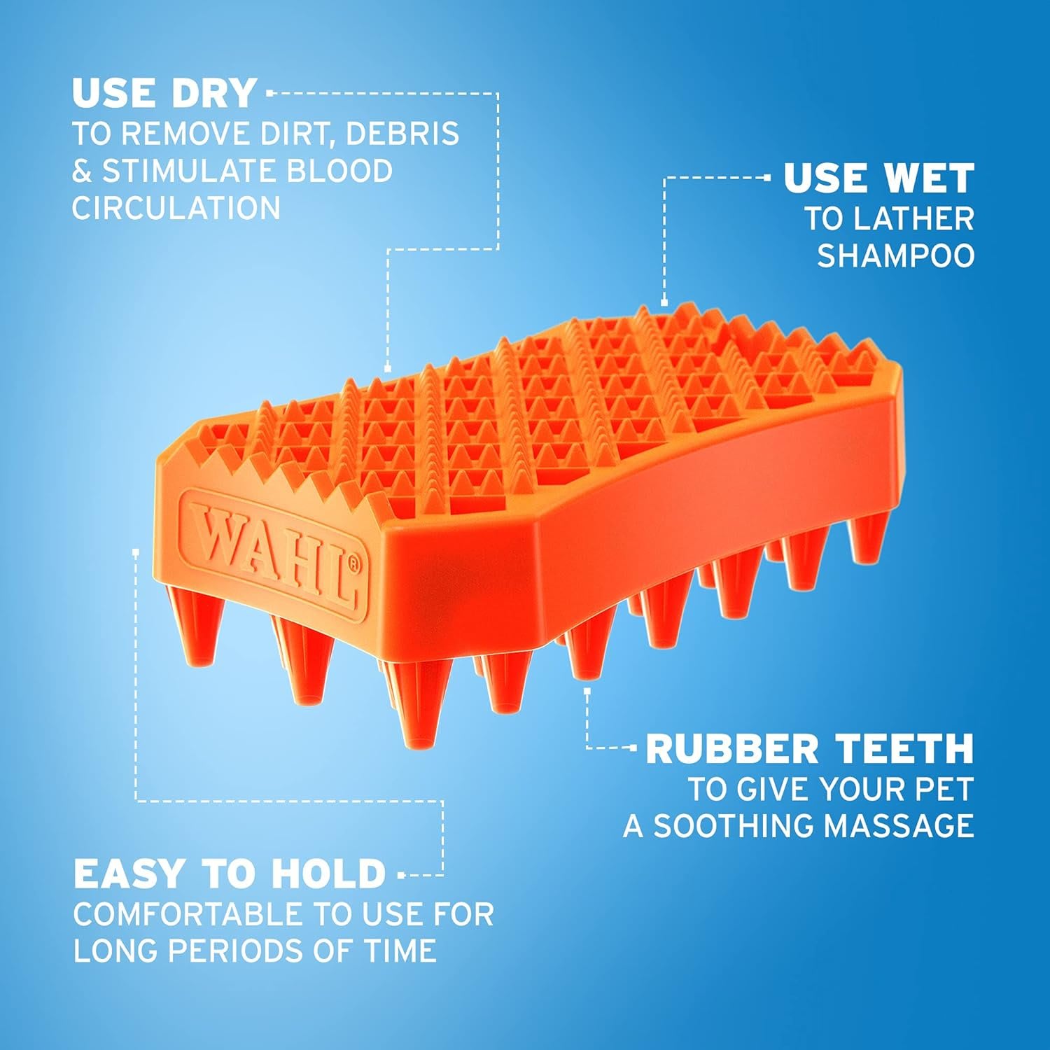 Sheddy Rubber Dog Brush - Wahl