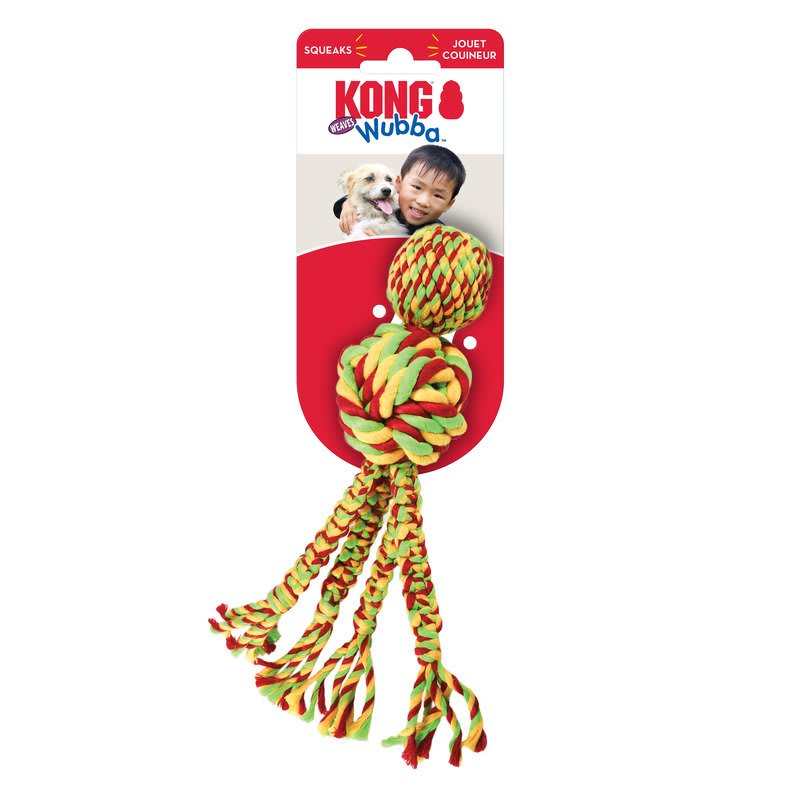 KONG Wubba Weaves w/Rope Assorted