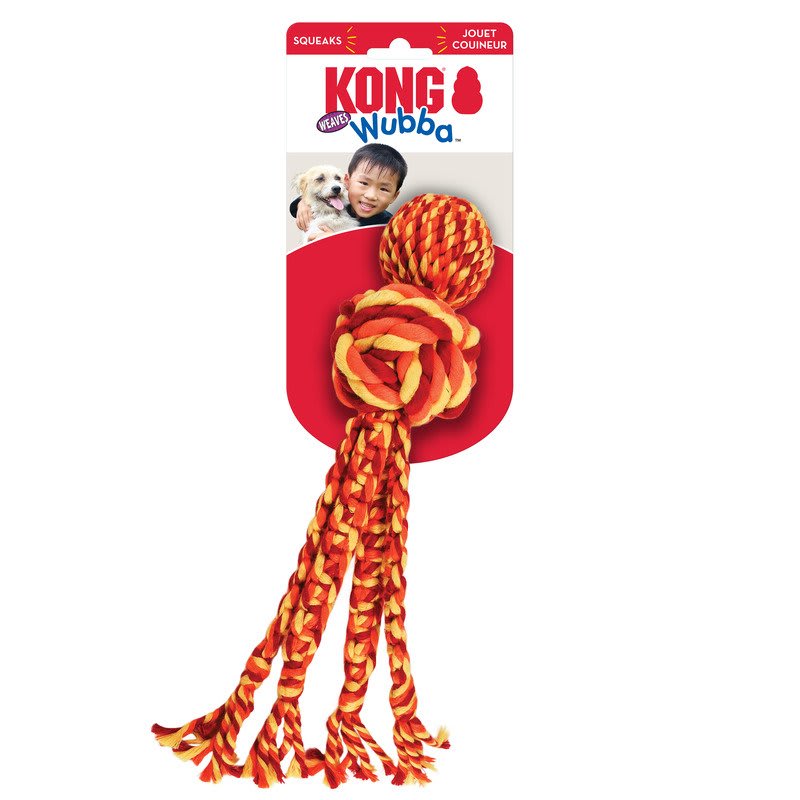 KONG Wubba Weaves w/Rope Assorted
