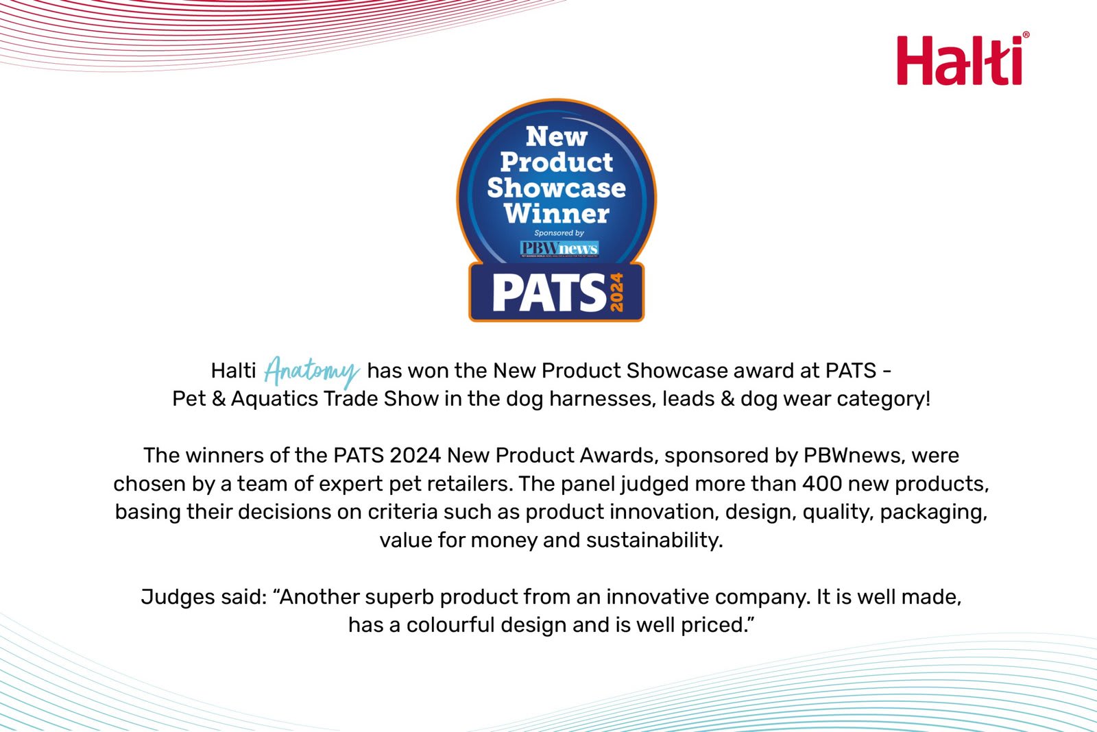 HALTI Anatomy Dog Harness - Pink