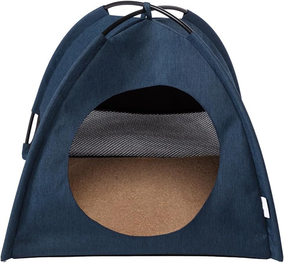 Cat Tent - Blue Denim