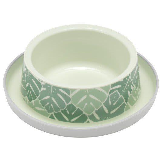 Cat Bowl - Green Eden Leaves