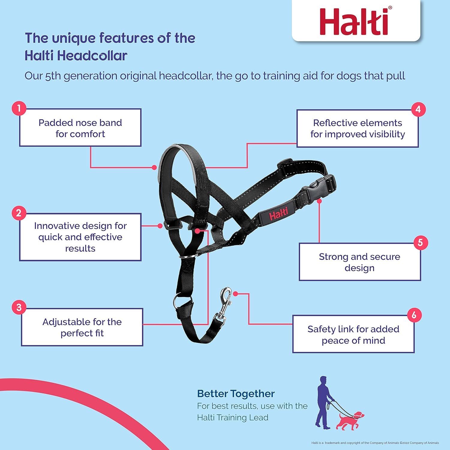 HALTI - Black Head Collar