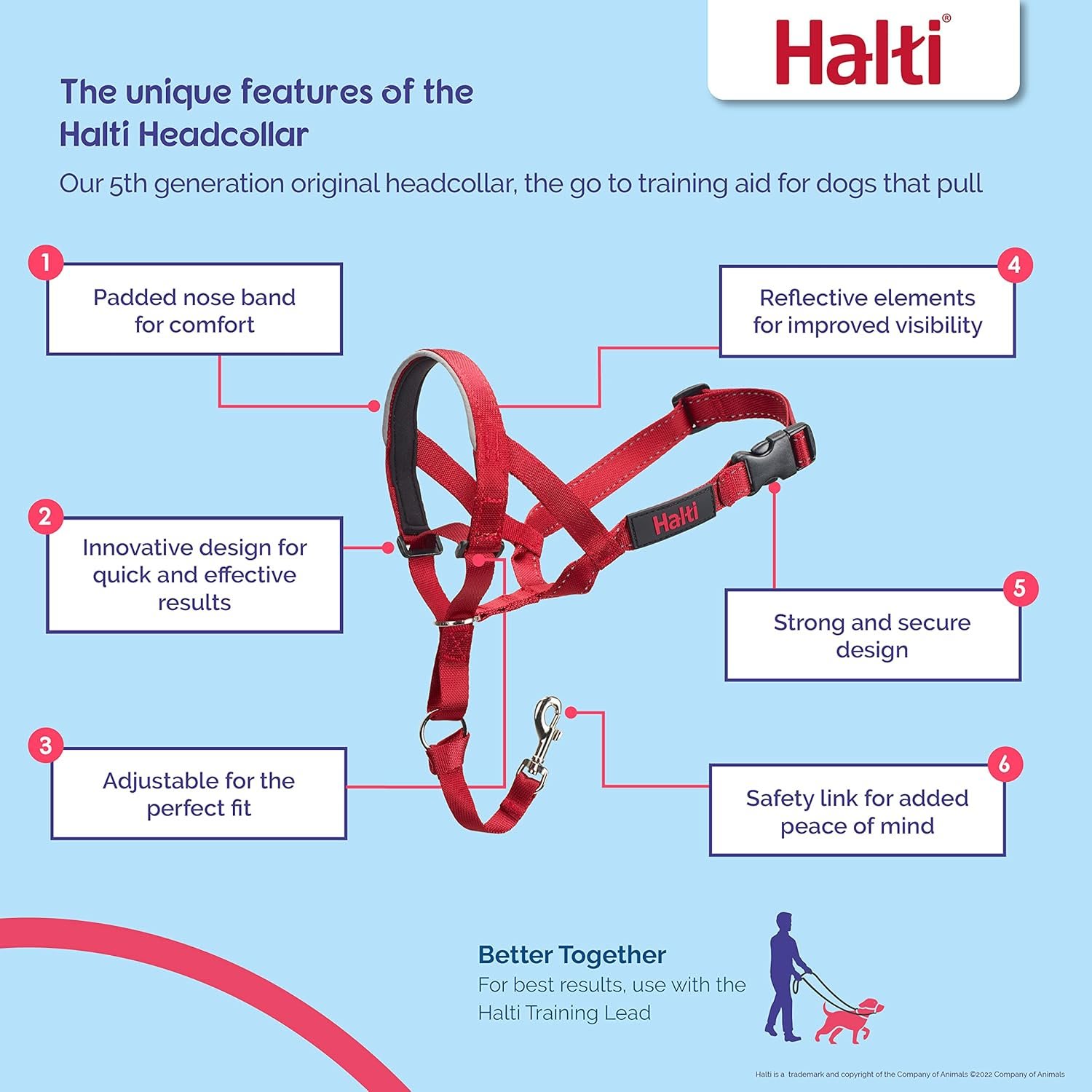 HALTI - Red Head Collar