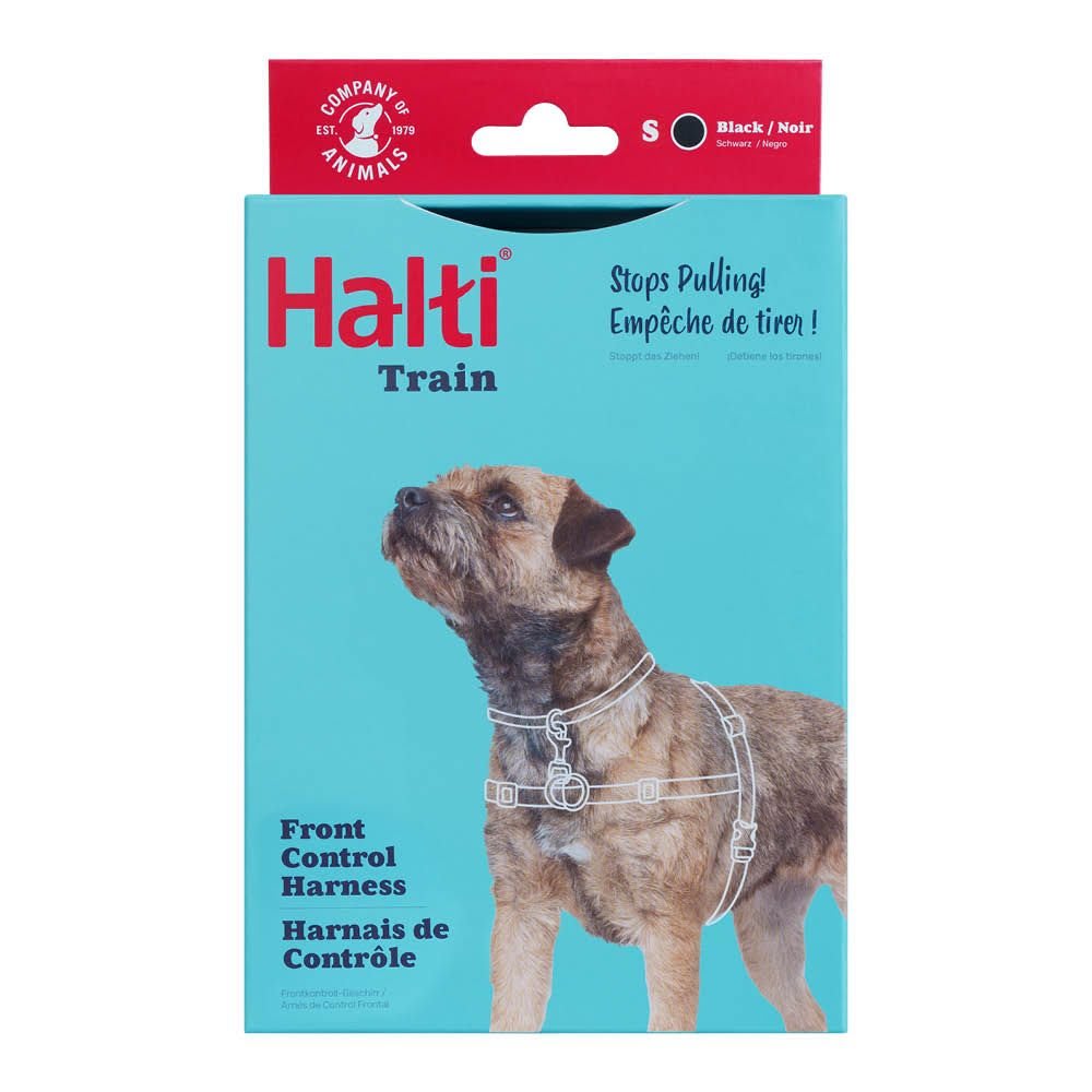 HALTI Front Control Dog Harness - Black & Red