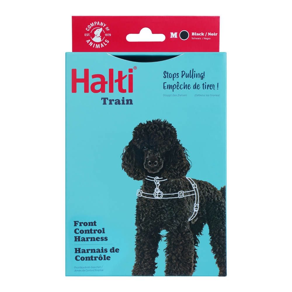 HALTI Front Control Dog Harness - Black & Red