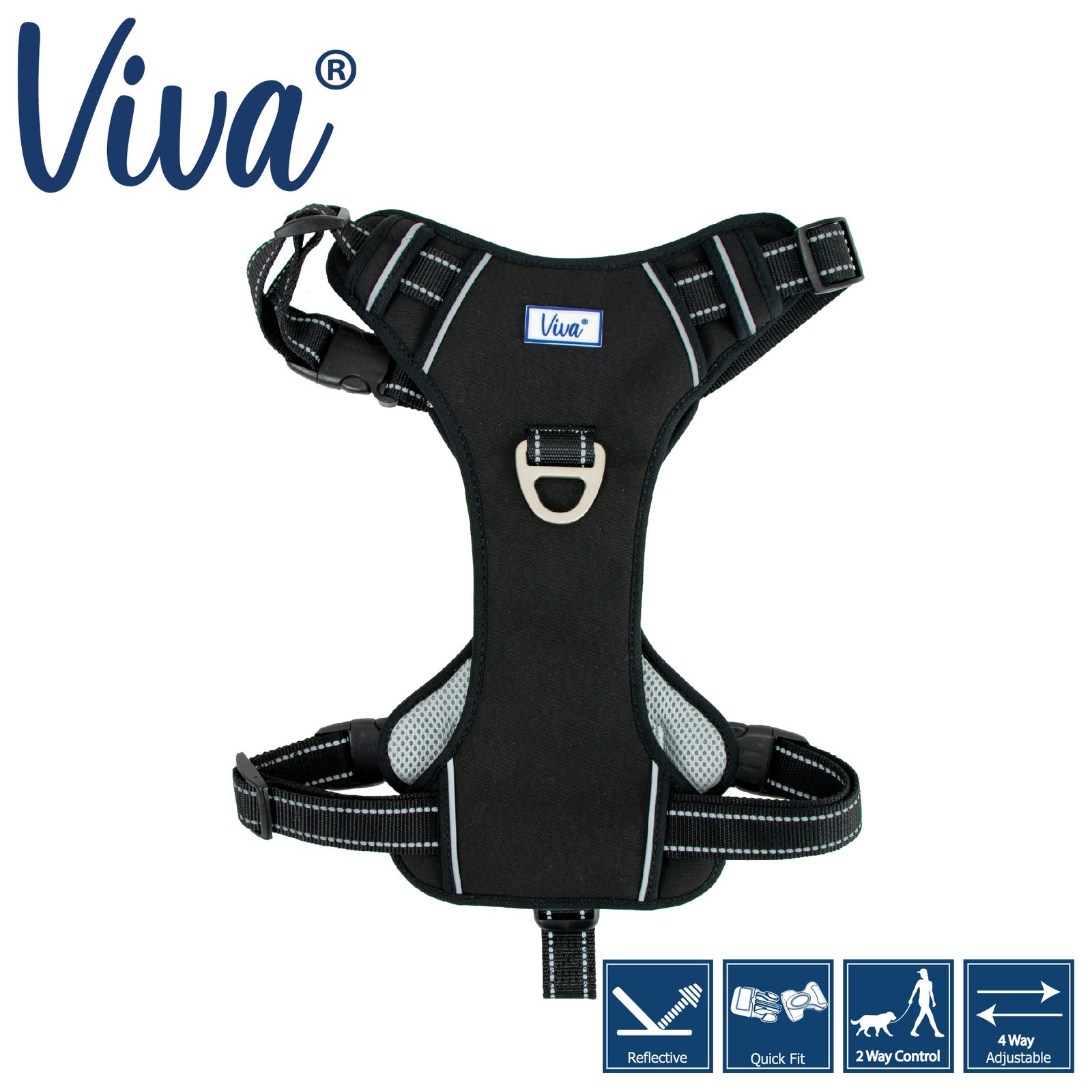 Viva Dog Travel Harness - Black