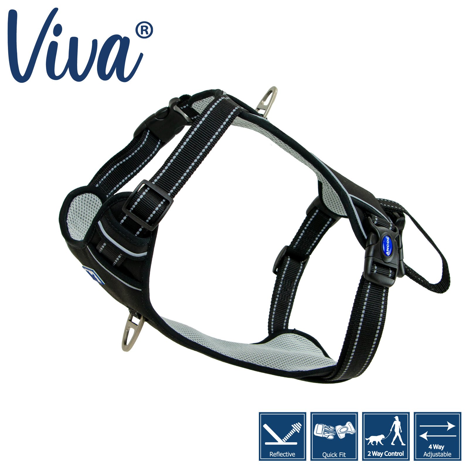 Viva Dog Travel Harness - Black
