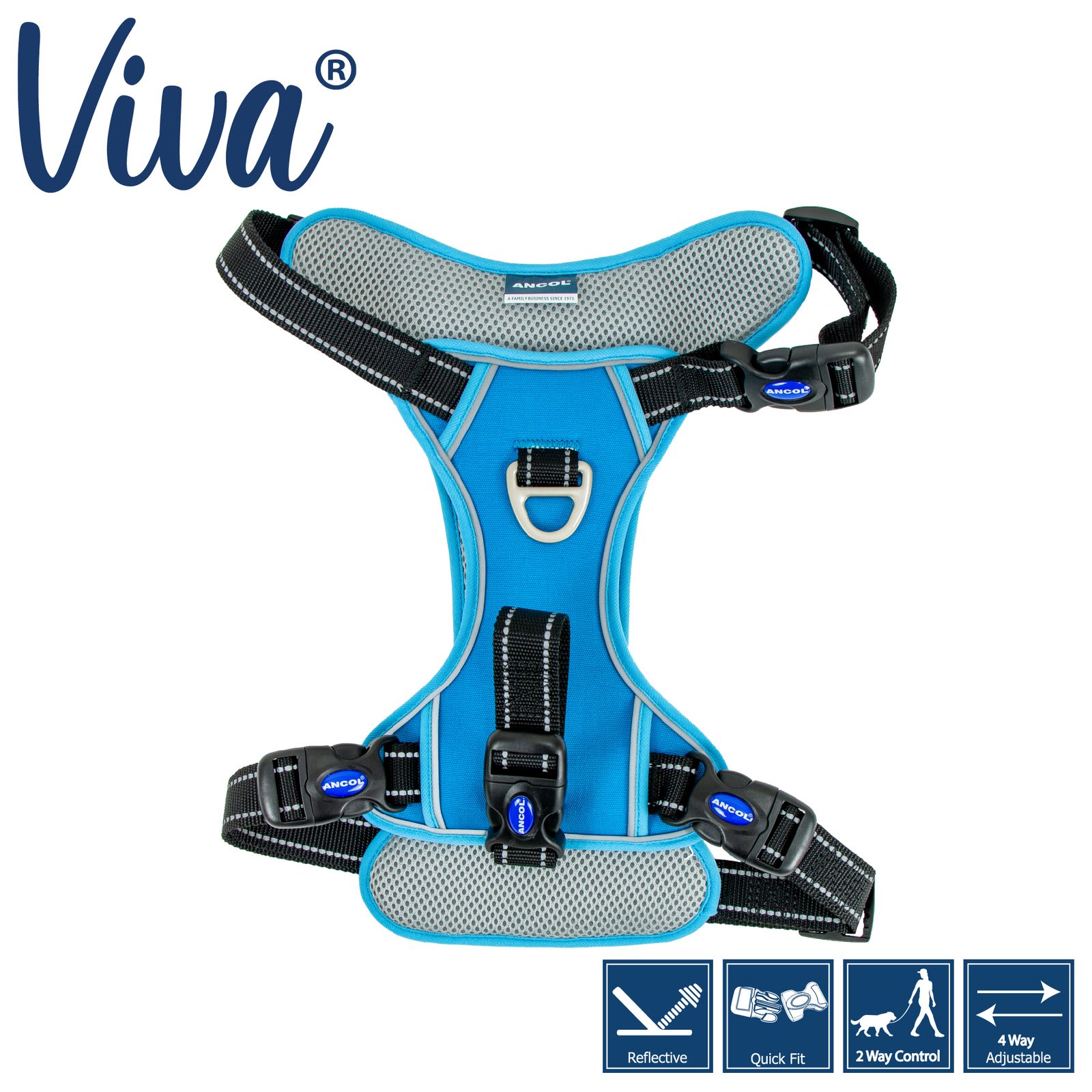 Viva Dog Travel Harness - Blue