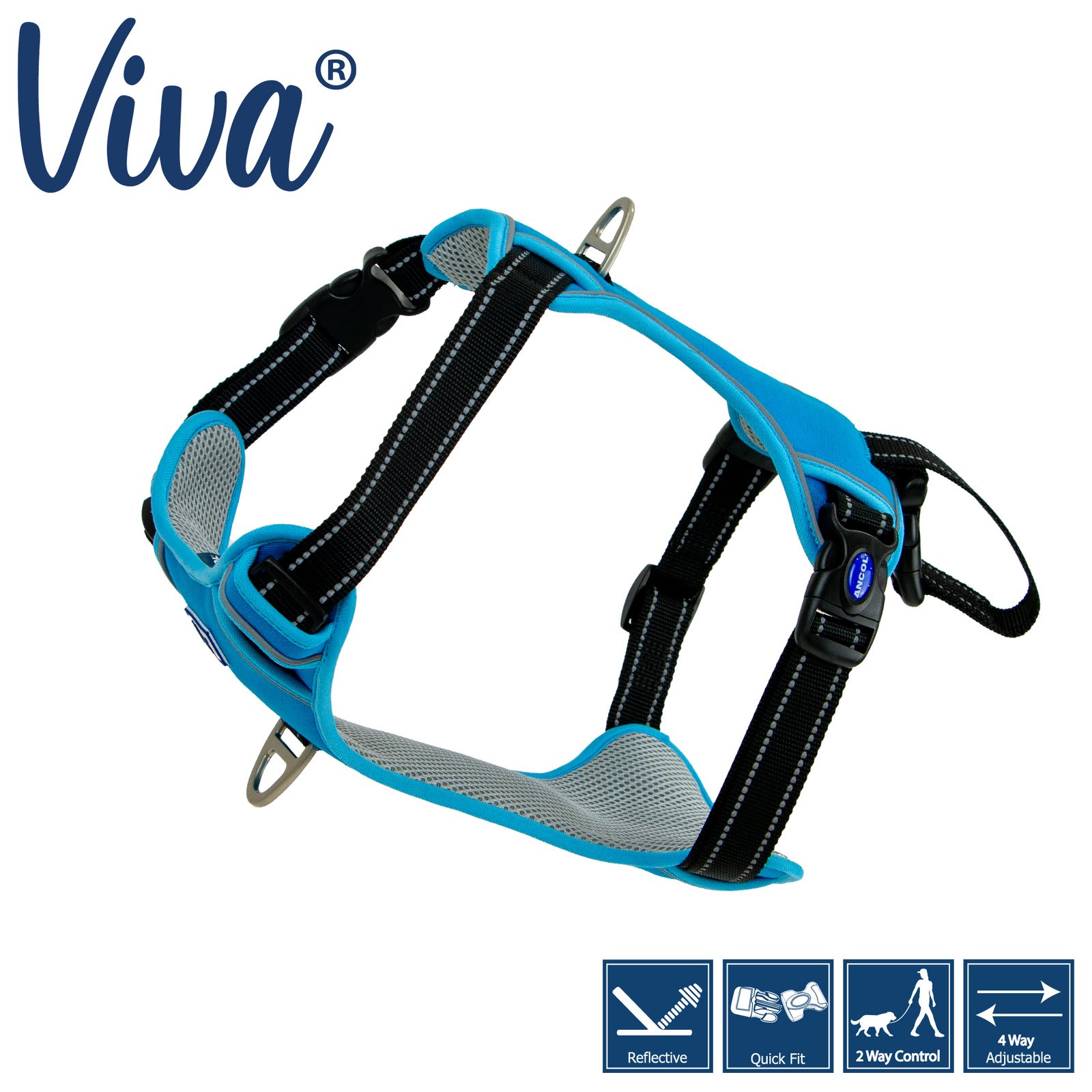 Viva Dog Travel Harness - Blue
