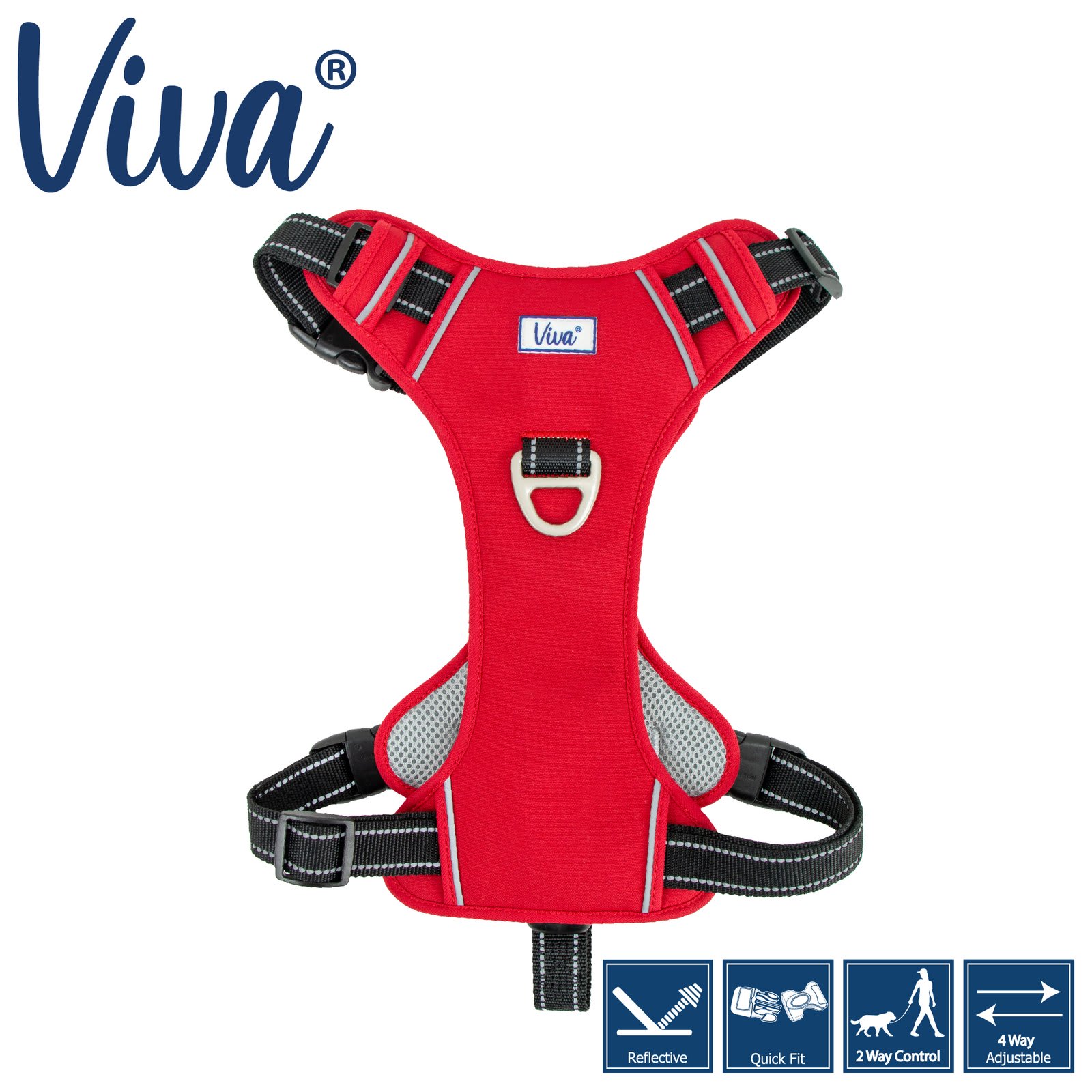 Viva Dog Travel Harness - Red
