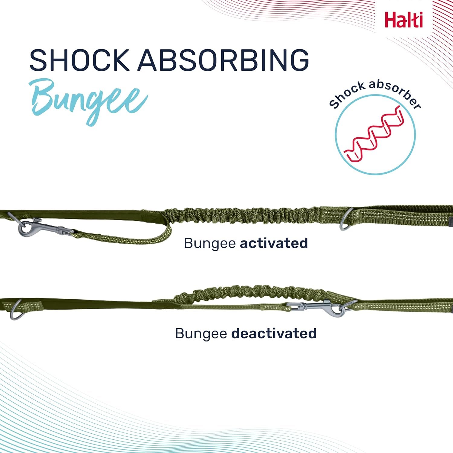 Halti Anatomy Dog Lead - Green