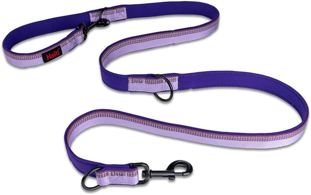 HALTI Double Ended Dog Lead - Purple
