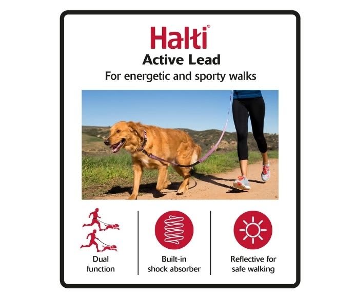 HALTI Active Dog Lead - Red
