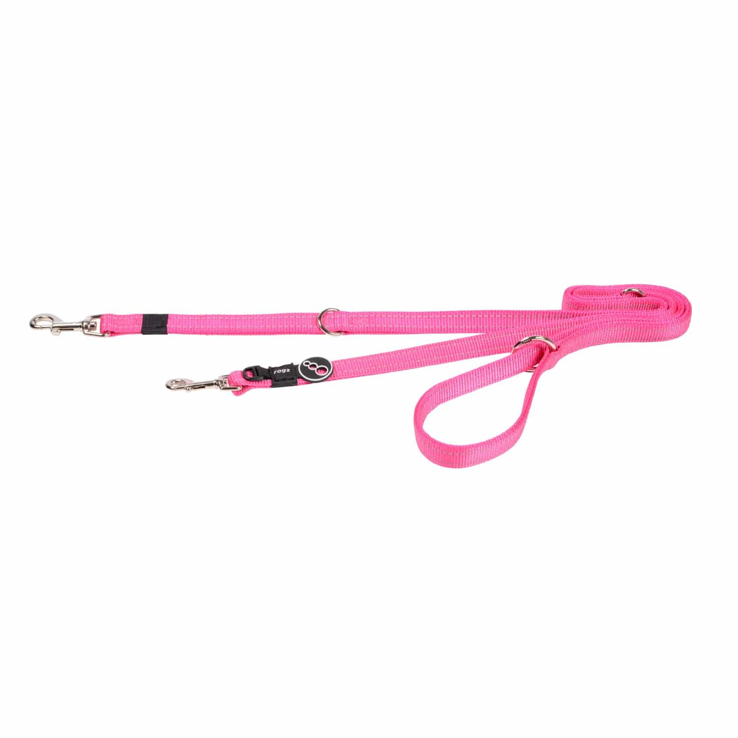 Multi Double Dog Lead - Pink