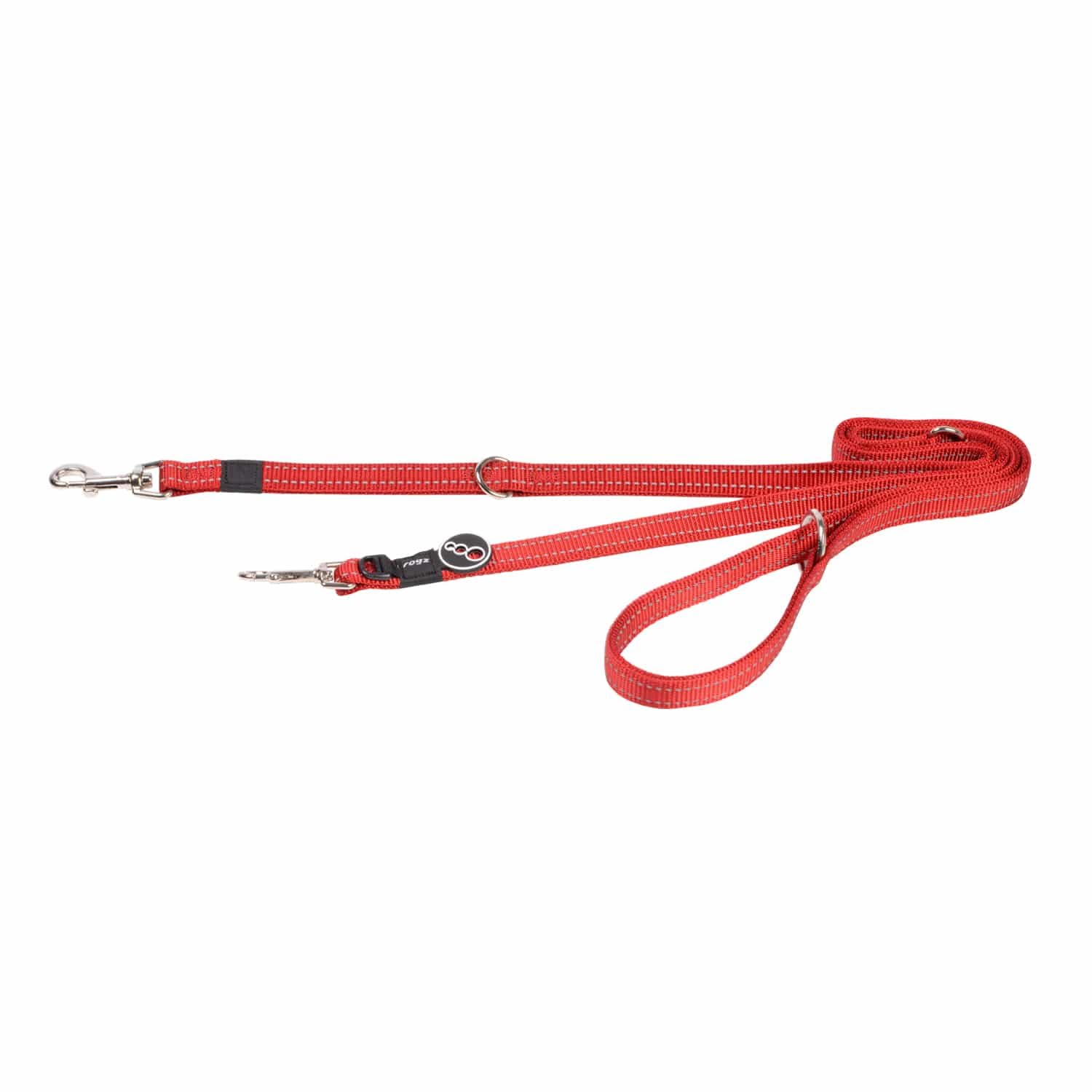 Multi Double Dog Lead - Red