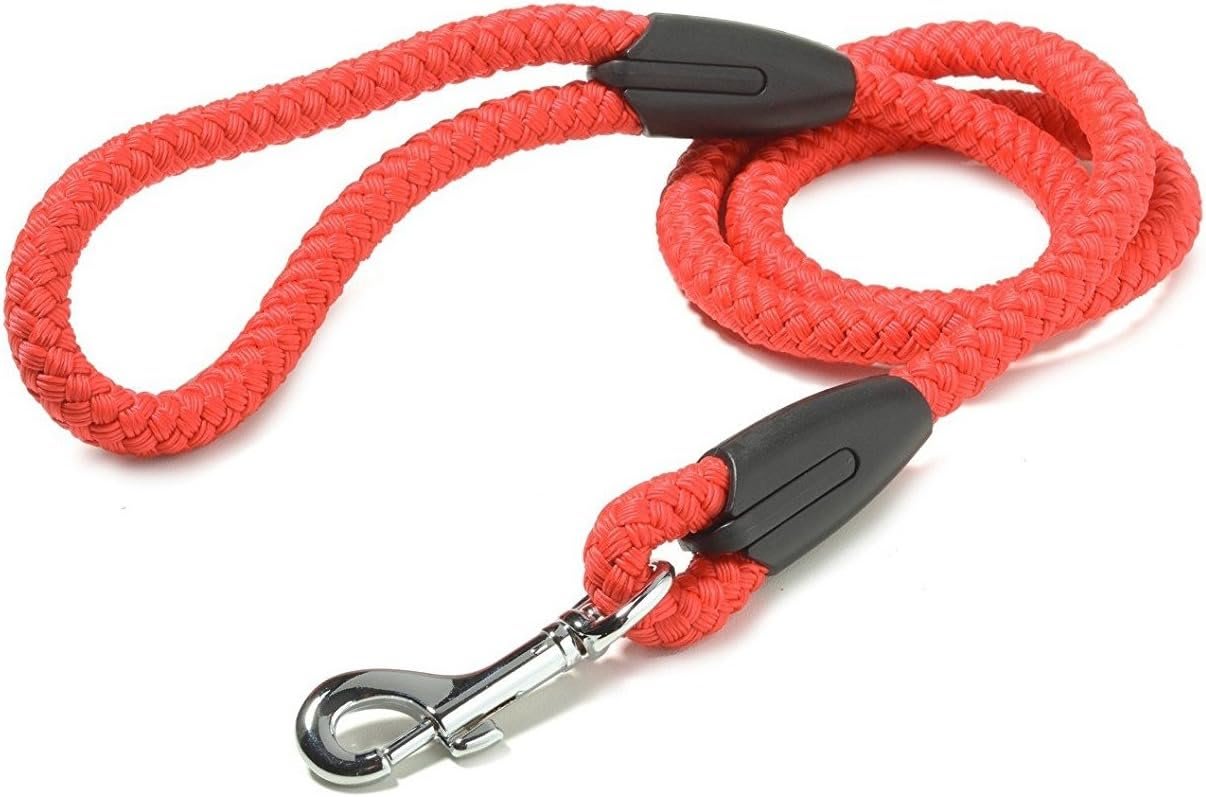 Rope Trigger Dog Lead - Red