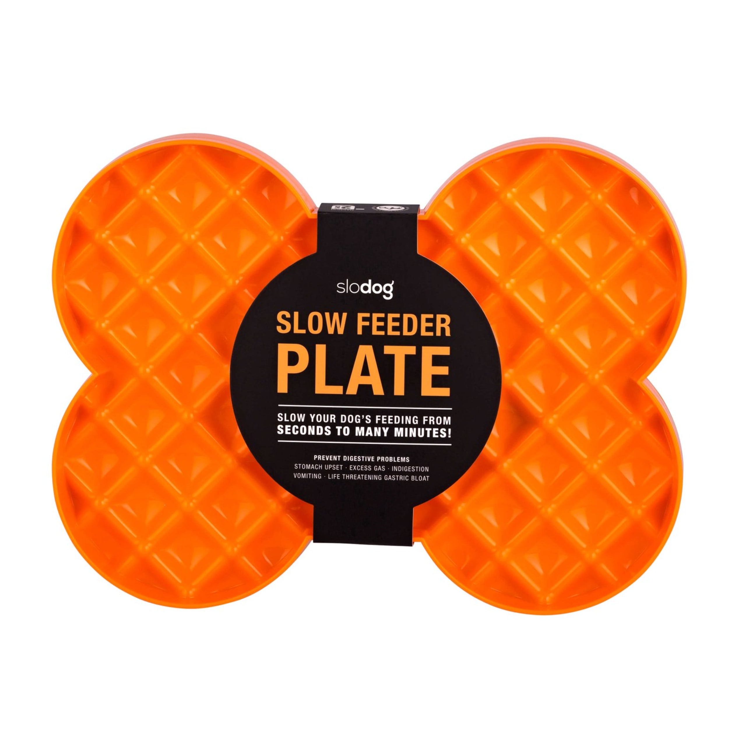 Slow Feeder Plate - Orange