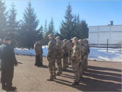 Священник благословил воинов