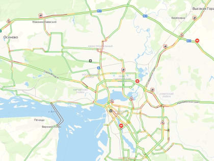Где в Казани образовались пробки в пятницу вечером