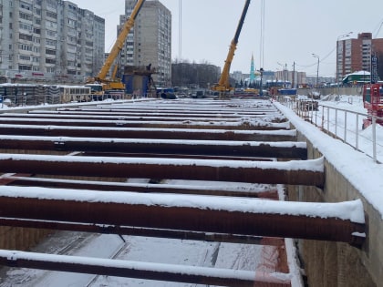 В Казани продолжается строительство первого участка второй линии метрополитена
