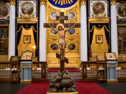 Митрополит Кирилл совершил первую в этом году Пассию в Казанском соборе