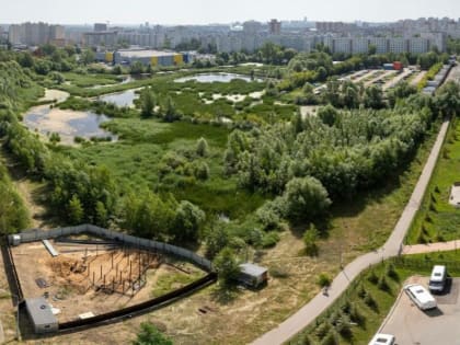 Началось благоустройство территории у Большого Чайкового озера