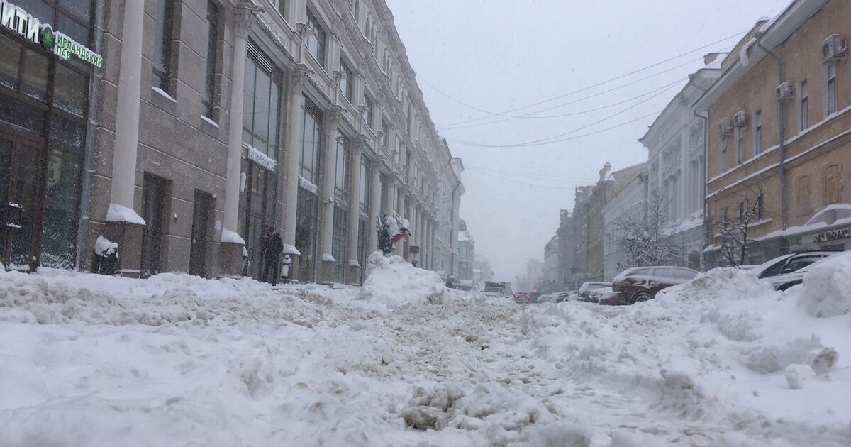 Снег в казани сегодня фото