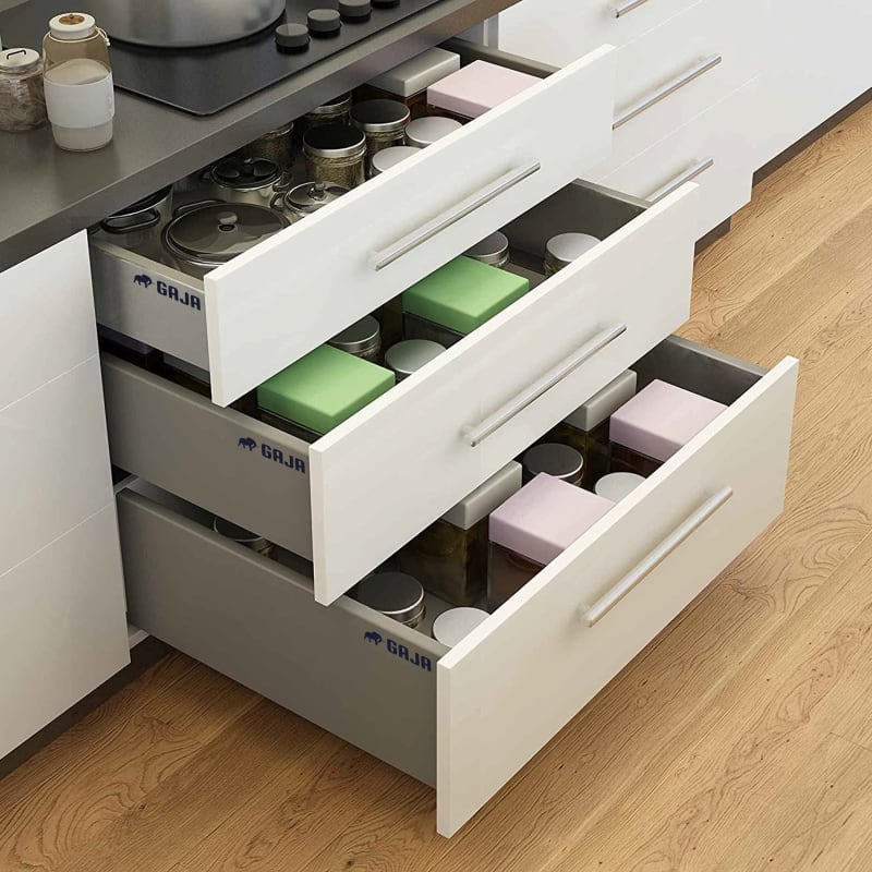 Gaja Tandem Box System — full-extension soft-close drawer basket