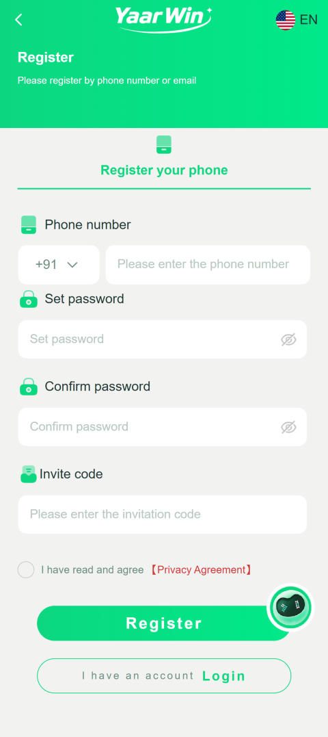 Yaar Win Register