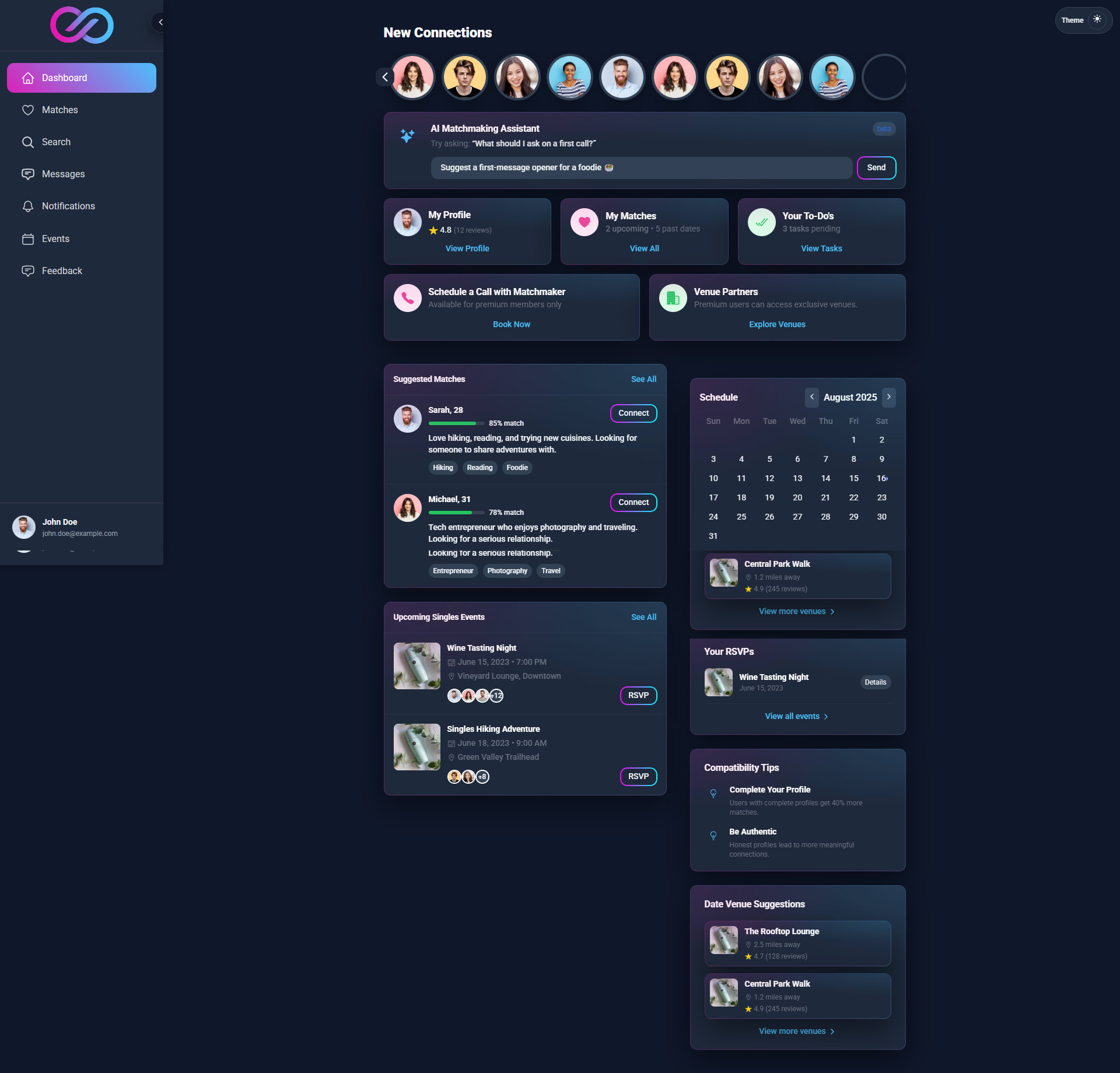 AI Dating Platform and Matchmaking SaaS Development