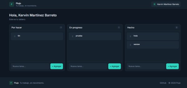 Flujo — Gestor de tareas Kanban