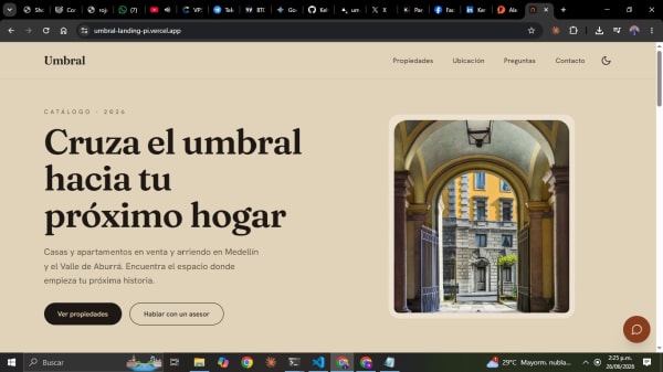 Umbral — Inmobiliaria con asesor IA