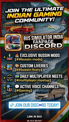 CandidPulse474: "JOIN THE FANPAGE OF BUS SIMULATOR INDIA https://discord.gg/5mDG5BJm9"