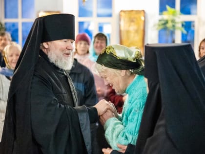 Архиерейское богослужение в храме в честь иконы Божией Матери «Скоропослушница»