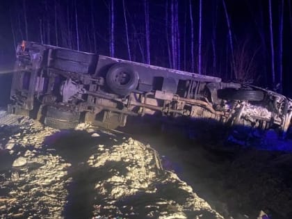 Два грузовика столкнулись на трассе в Воткинском районе