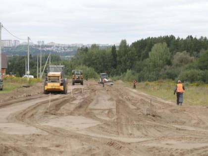 Дороги начали строить в микрорайоне Люлли в Ижевске