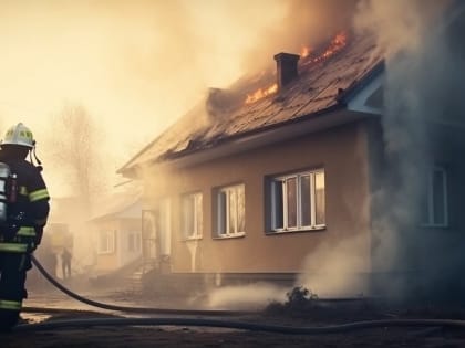 Пожилая женщина пострадала при пожаре в Игринском районе